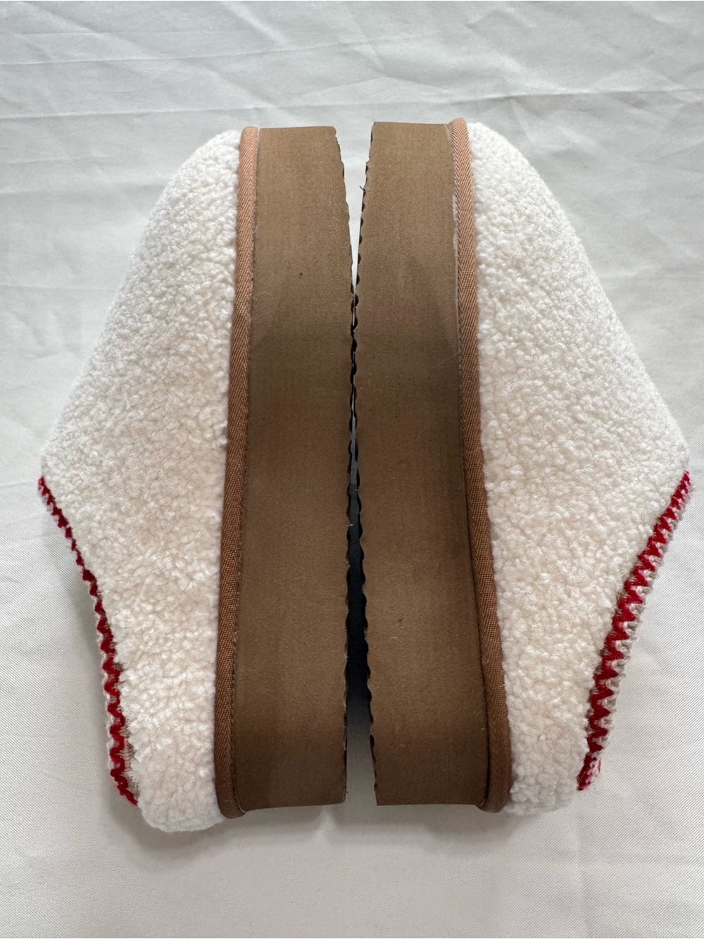 Cozy Sherpa Platform Slippers Cabincore Lounge Shoes